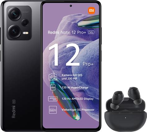 Xiaomi Redmi Note 12 Pro 5G 256GB/8GB RAM Dual-SIM schwarz : Amazon.de ...