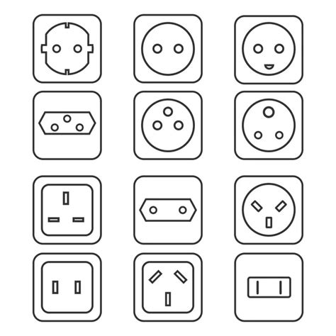 Electric Outlet And Plug Icon Stock Vector Image By Jacartoon 59594621