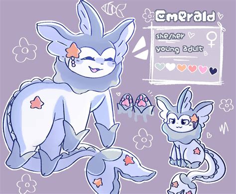 New Vaporeon Oc Ref Sheet Vaporeon Fanart By Glacytale On Deviantart