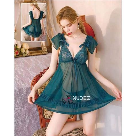 Jual Baju Tidur Dinas Malam Sexy Premium Transparan Terbaru Lingerie Lingering Wanita Hot