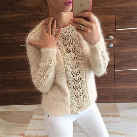 Еще немного приятных бежевых оттенков 💭💭💭 свитер Ангора с шелковыми ...