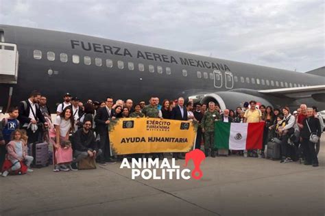 Sedena evacua a 158 mexicanos de Israel a través del puente aéreo Tel