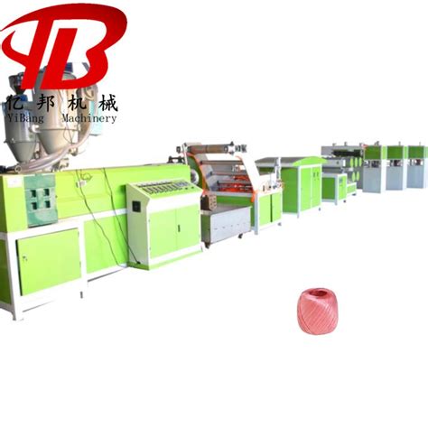 Pp Raffia Rope Extruding Machine Pp Split Film Twine Making Machine