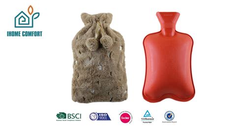 Heating Leakproof Hot Water Bottle With Plush Cover China Hot Water Bottle And Hot Warmer Price
