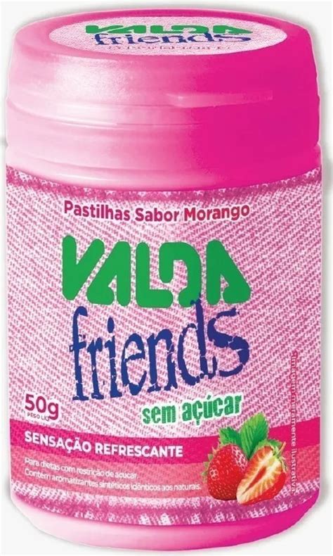 Pastilha Valda Friends Morango Mentolado Pote G Mercadolivre