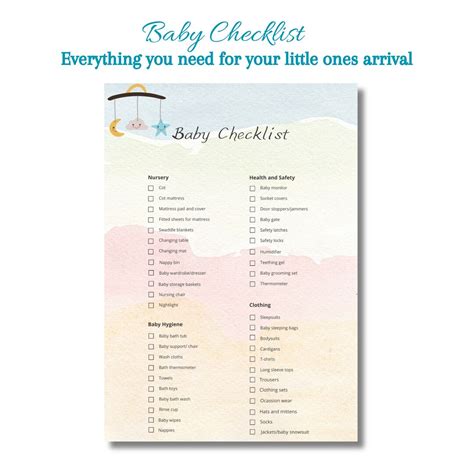 Baby Checklist, Baby Registry Checklist, Newborn Essentials, Pregnancy ...