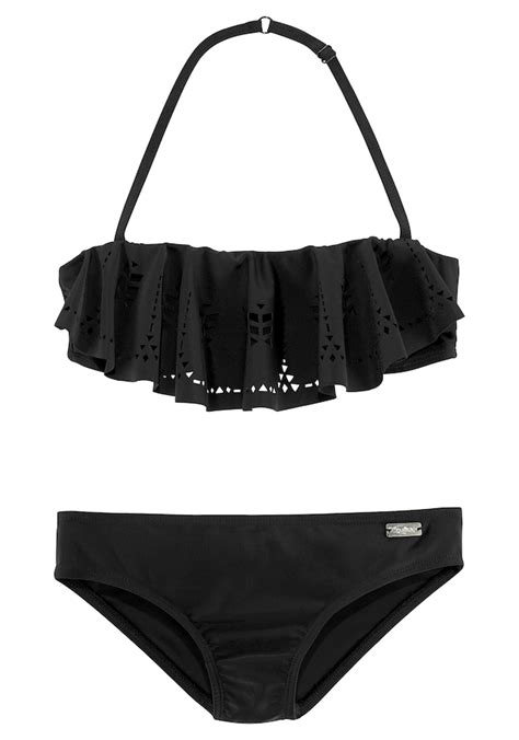 Black Friday Buffalo Bandeau Bikini Mit Modischem Volant Baur