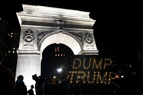 Naked Anti Trump Protester Jumps In NYC Fountain As Covidiot Demonstrators Hold Park Party Amid