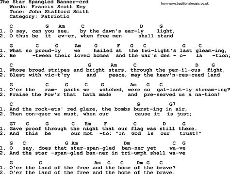 Lyrics To Star Spangled Banner Printable Printable Word Searches
