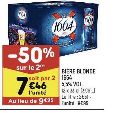 Promo Bière Blonde Vol chez Leader Price iCatalogue fr