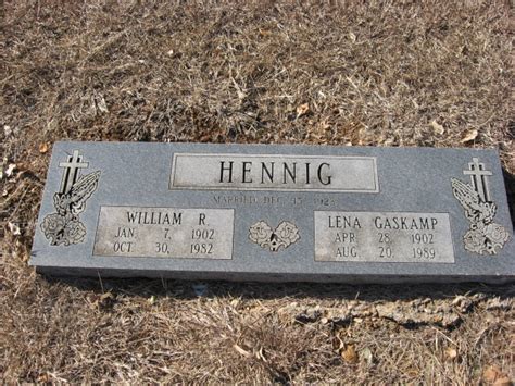 Lena Gaskamp Hennig M Morial Find A Grave