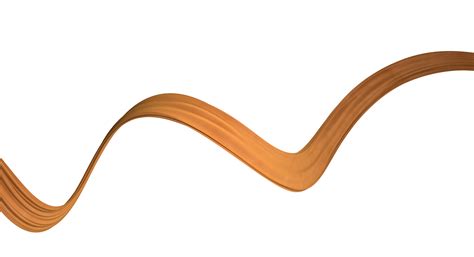 Orange Wavy Fabric 3d Rendering 29570579 Png