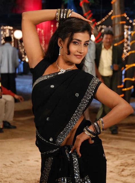 Actress Hot Sexy Tollywood Masala Actress Kausha In Transparent Black Saree