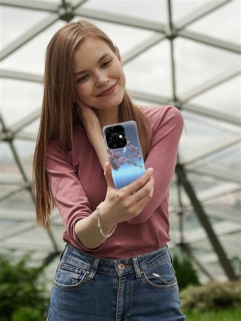 Силиконовый чехол на Tecno Spark 10C / Техно Спарк 10С с принтом "Месяц ...