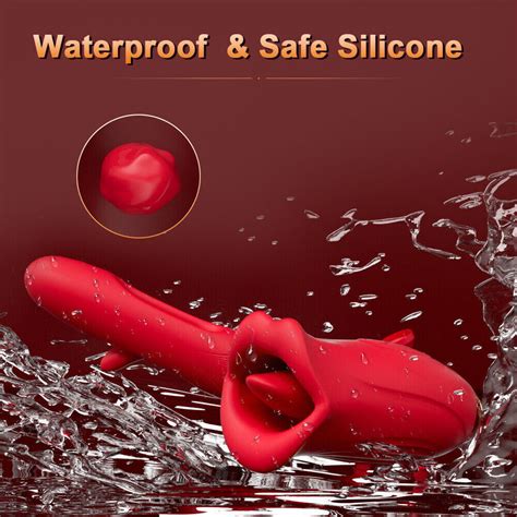 Rose Clit G Spot Vibrator Oral Biting Patting Dildo Licking Sex Toys For Women EBay