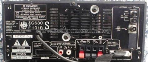 Stereo Receiver Sx P920 Radio Pioneer Corporation Tokyo Build