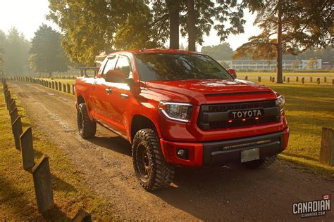Orange Toyota Tundra Trd Pro