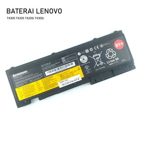 Batre Baterai Original Laptop Lenovo Thinkpad T420S T430S 45N1143 81