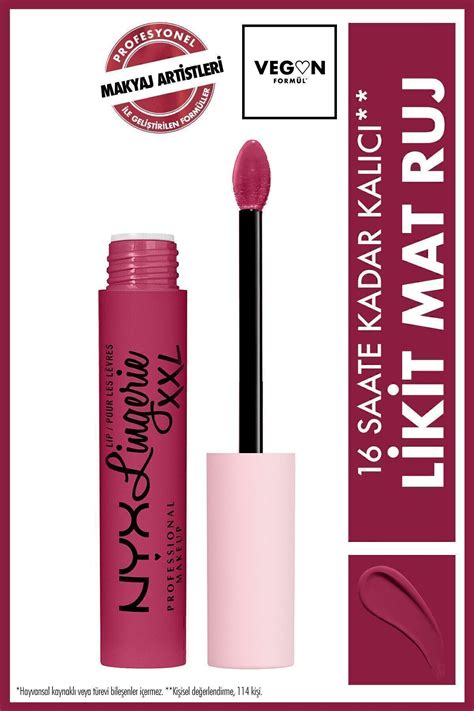 NYX Professional Makeup Lip Lingerie Xxl Likit Mat Ruj Staying Juicy Fiyatı Yorumları