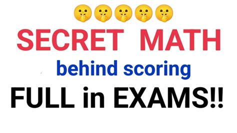 How To Get Full Marks In Any Exam Youtube