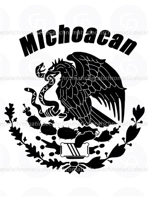 Michoacan Decal With Mexican Flag Logo Michoacan Sticker - Etsy