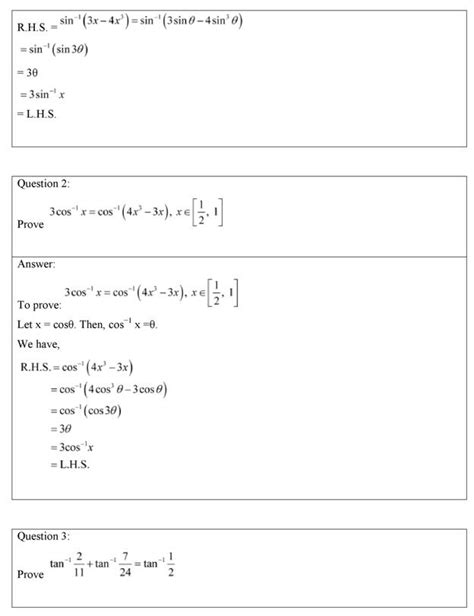 Ncert Solutions Class 12 Maths Chapter 2 Exercise 2 2 Inverse