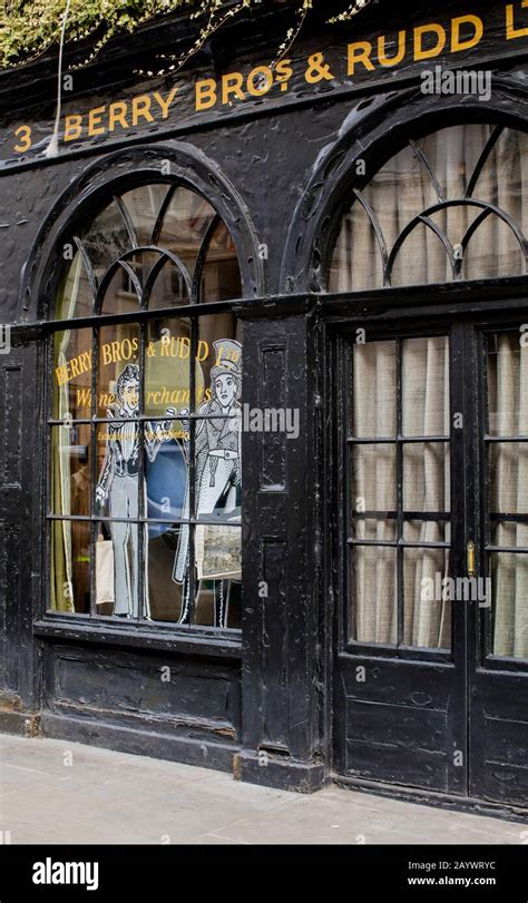 Frontage Of Berry Bros And Rudd Wine And Spirit Merchants St Jamess