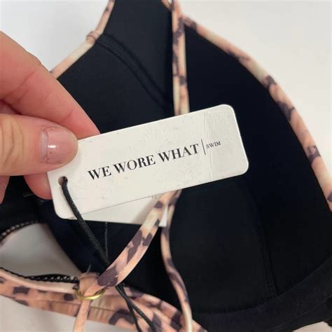 Weworewhat Lydia Tortoise Print Bikini Swim Top Xl Gem
