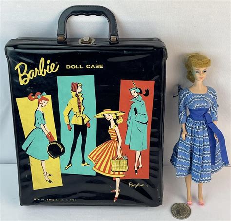 Lot Vintage 1960 S Mattel Blonde Ponytail Barbie Doll W Blue Dress Let S Dance Outfit 978