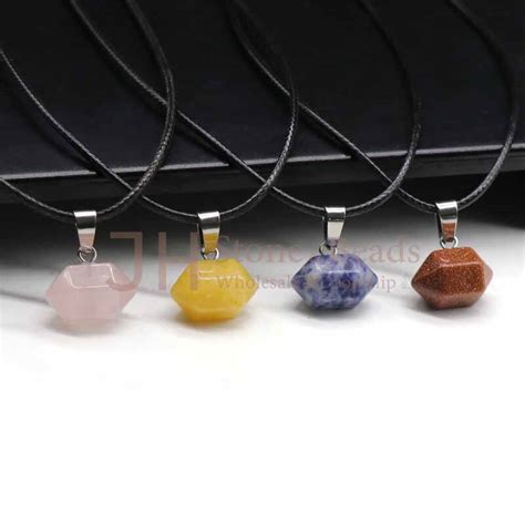 Bullet Shape Natural Stone Necklace Jh B B Wholesale Dropship Online Store