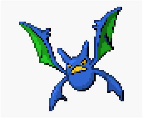 Pixel Art Pokemon Crobat Hd Png Download Kindpng