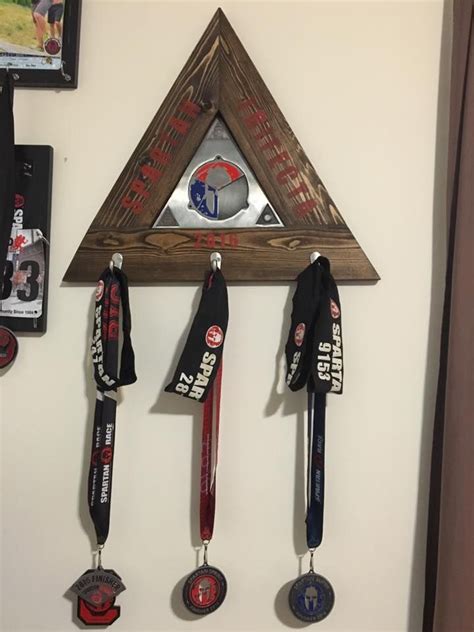 The Spartan Delta Trifecta Holder And Medal Display I Made Running