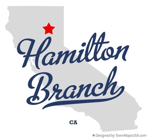 Map of Hamilton Branch, CA, California