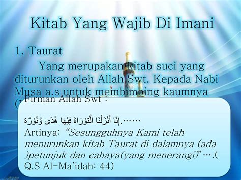 Jelaskan Pengertian Iman Kepada Kitab Kitab Allah 8