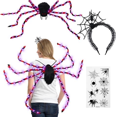 Amazon XunYee 3 Pcs Halloween Plush Spider Costume Spider Costume