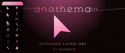 anathema pink cursor  anaidon aserra  deviantart