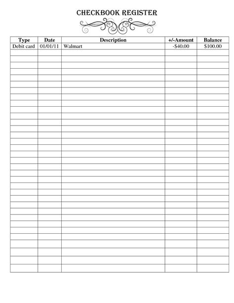 Printable Business Check Template