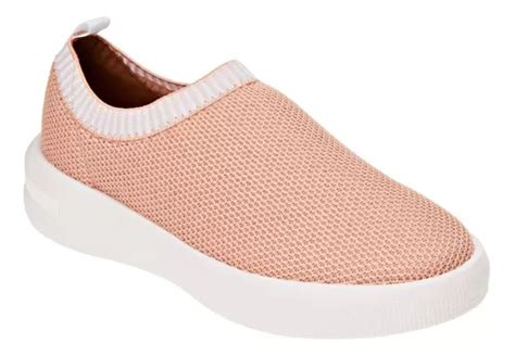 T Nis Feminino Casual Slip On Nude Vizzano Frete Gr Tis