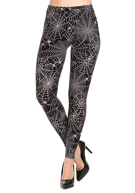 womens halloween spiderweb leggings