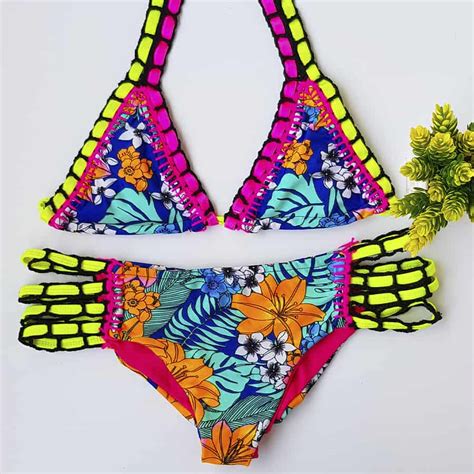 Traje de baño en tejido crochet Talla S bikini Somos Coquetas
