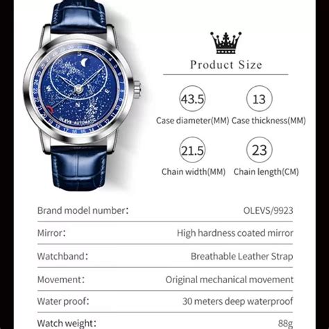 Rel Gio De Pulso Olevs Corpo Ros Gold Anal Gico Para Masculino Correia De Couro