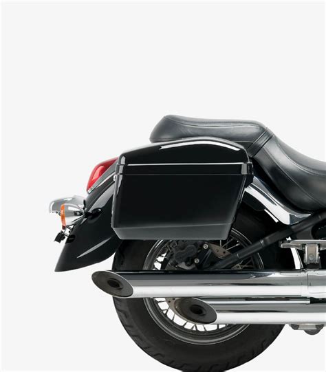 Customacces Hard Saddlebags Model Easy Color Black Amz004n