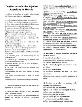 Oraes subordinadas adjetivas | PDF