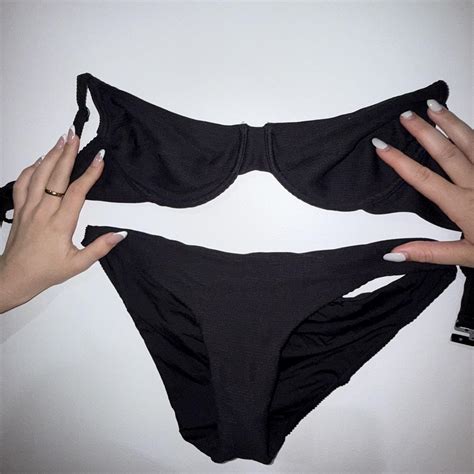 Zulu And Zephyr Bikini Set Black Size Depop