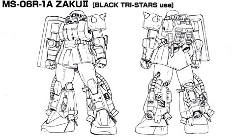 GUNDAM GUY: HGUC 1/144 MS-06R Zaku II Black Tri-Star Ver. & MS-06R-1A ...