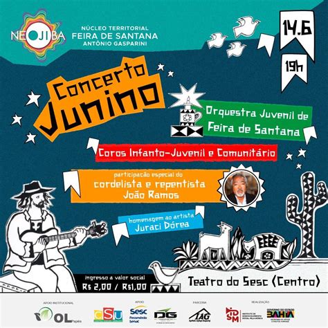 Neojiba Feira De Santana Promove Concerto Junino No Sesc Centro