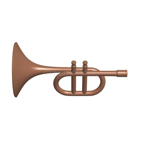 trumpet pipe fife musical instrument stock illustration illustration