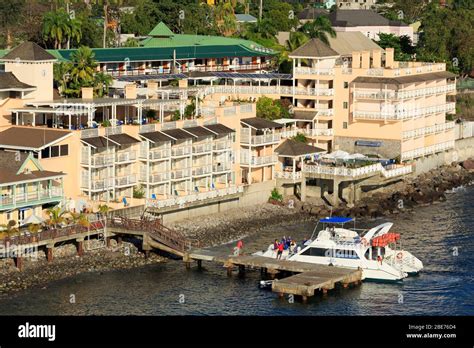 fort young hotelroseaudominicacaribbean stock photo alamy