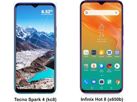 Infinix Hot 8 X650B Vs Tecno Spark 4 KC8 Price Specs And Full Review