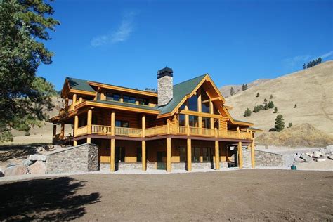 Log Home Portfolio Montana Ranch Luxury Country Log Home